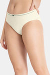 Amante Low Rise Three-Fourth Coverage Bikini Panty - Whitesmoke-Cedar — thumbnail 2